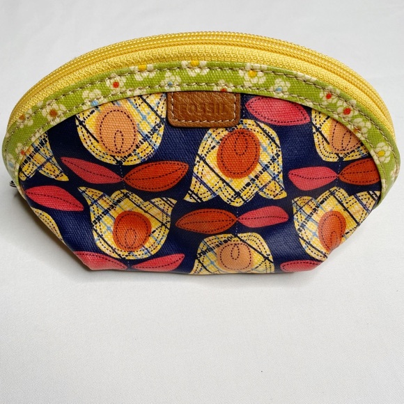 Fossil Handbags - Fossil Vintage Small Makeup Bag Cosmetic Bag Coin